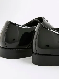 River Island Black Patent Derby Shoes