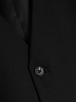 River Island Black Plain Suit Waistcoat