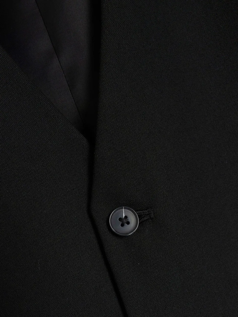 River Island Black Plain Suit Waistcoat
