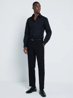 River Island Black Slim Fit Formal Shirt