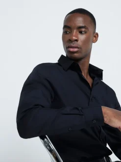 River Island Black Slim Fit Formal Shirt