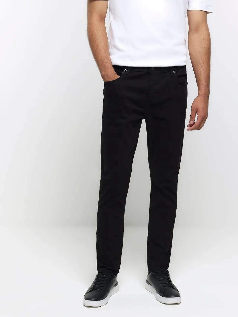 River Island Black Slim Fit Stretch Jeans