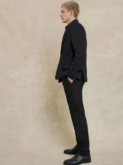 River Island Black Slim Fit Plain Slim Suit Jacket