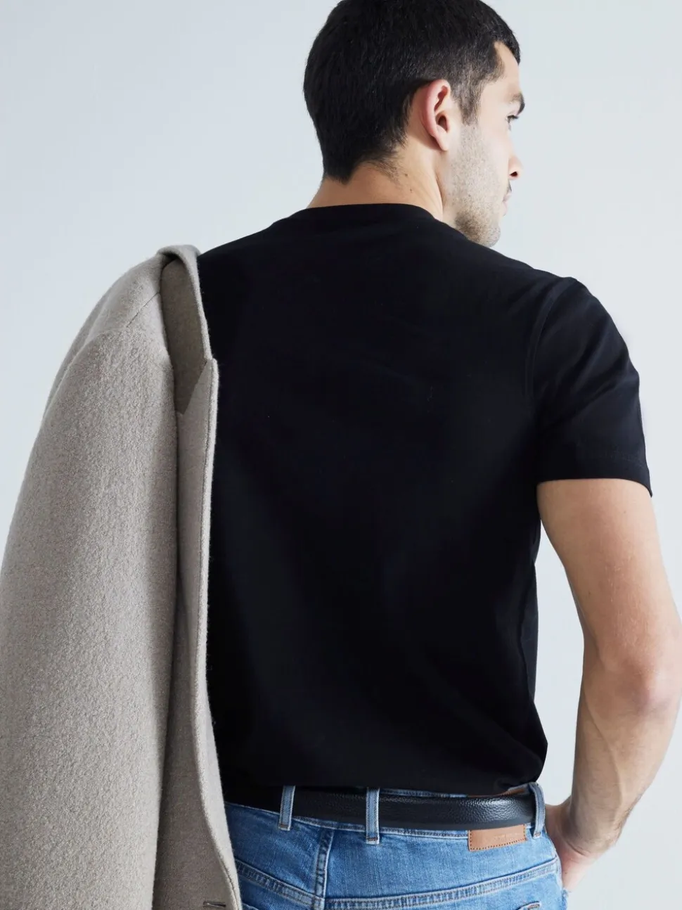 River Island Black Slim Fit Crew Neck Cotton Jersey T-Shirts 3 Pack