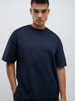 River Island Blue Boxy T-Shirt and Shorts Set