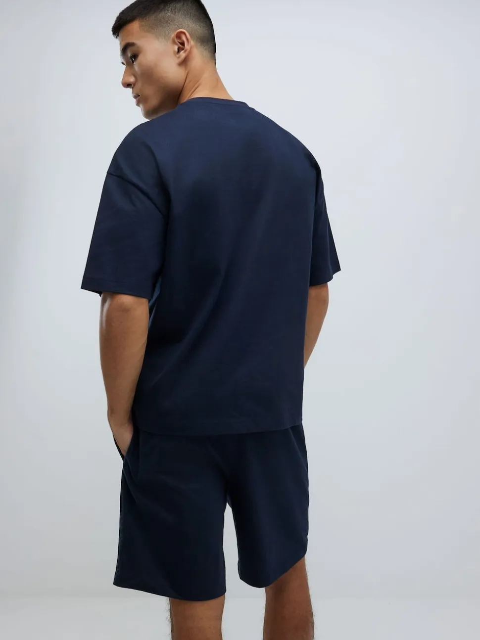 River Island Blue Boxy T-Shirt and Shorts Set