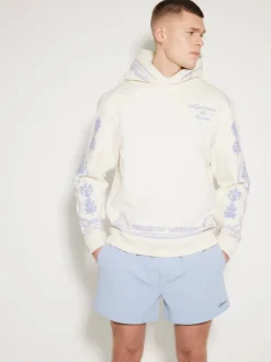River Island Blue Seersucker Swim Shorts