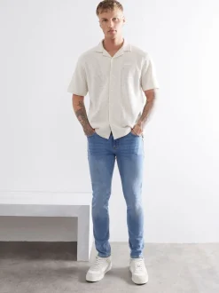 River Island Blue Skinny Stretch Jeans