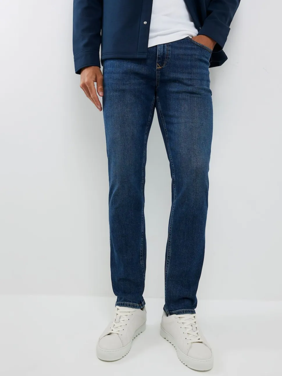 River Island Blue Slim Fit Stretch Jeans