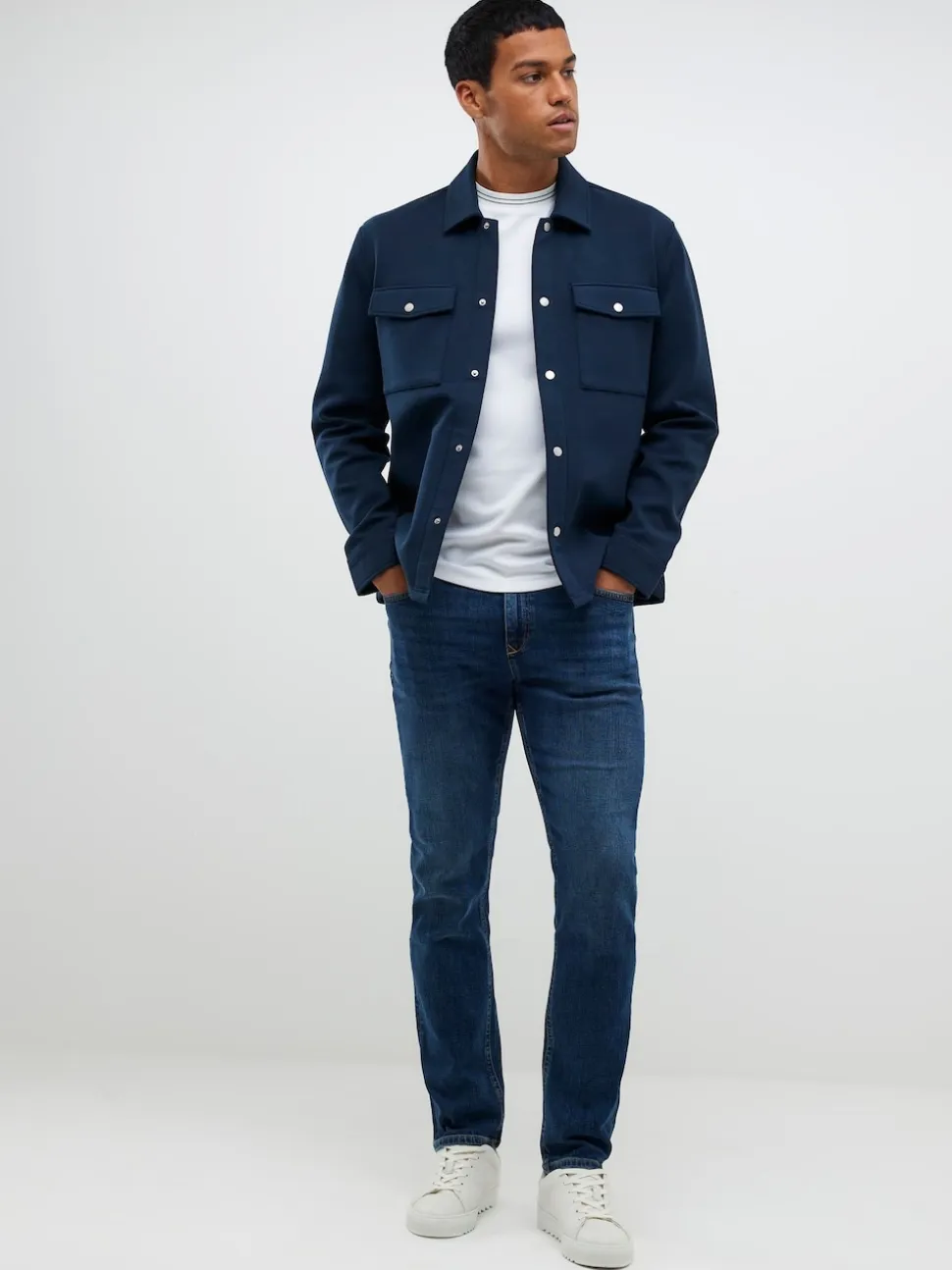 River Island Blue Slim Fit Stretch Jeans