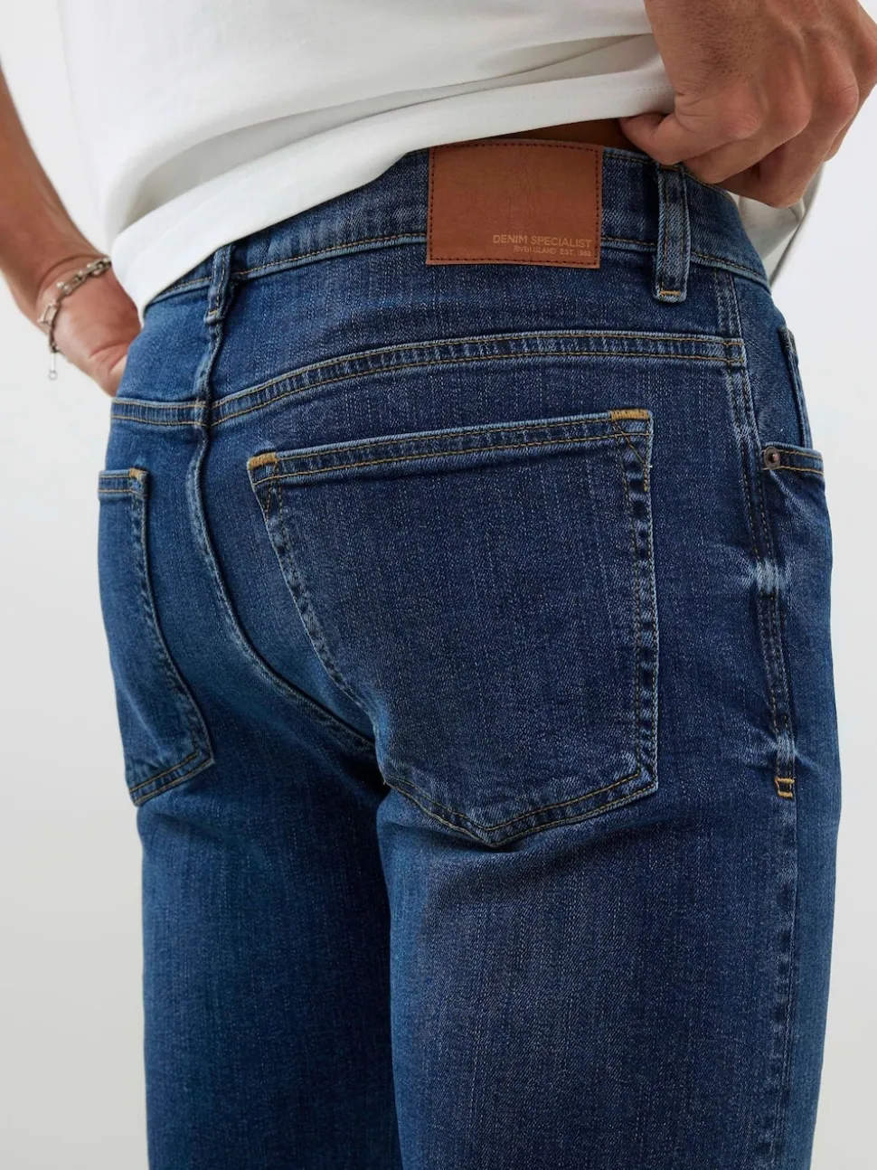 River Island Blue Slim Fit Stretch Jeans