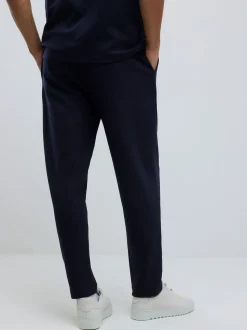 River Island Blue Slim Fit Interlock Joggers