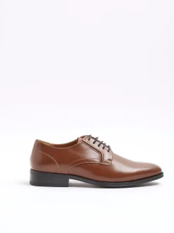 River Island Brown Formal Derby Shoes