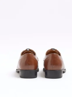 River Island Brown Formal Derby Shoes