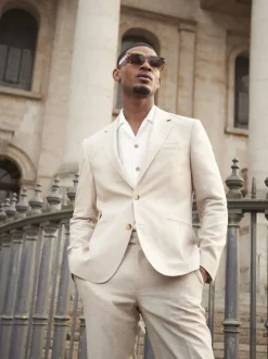 River Island Cream Suit Jacket