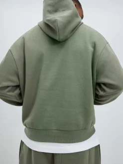River Island Green Essentials Oversized Hoodie