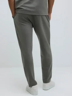 River Island Green Slim Fit Interlock Joggers
