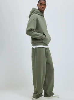 River Island Green Wide Leg Essential Joggers