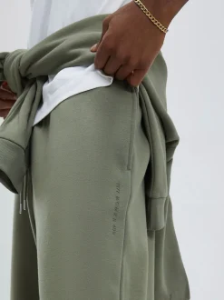 River Island Green Wide Leg Essential Joggers