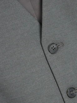River Island Grey Plain Suit Waistcoat