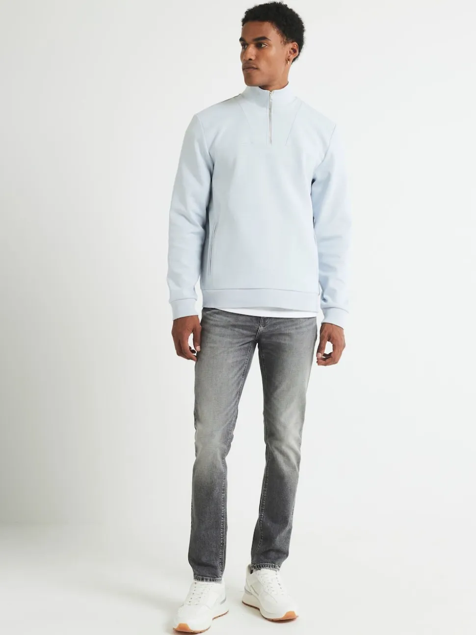 River Island Grey Skinny Fit Stretch Jeans