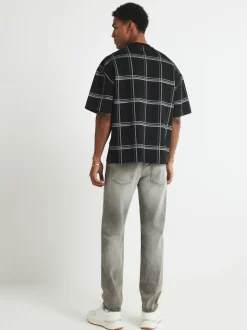 River Island Grey Slim Fit Stretch Jeans