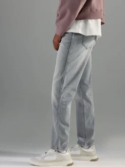 River Island Grey Slim Fit Stretch Jeans