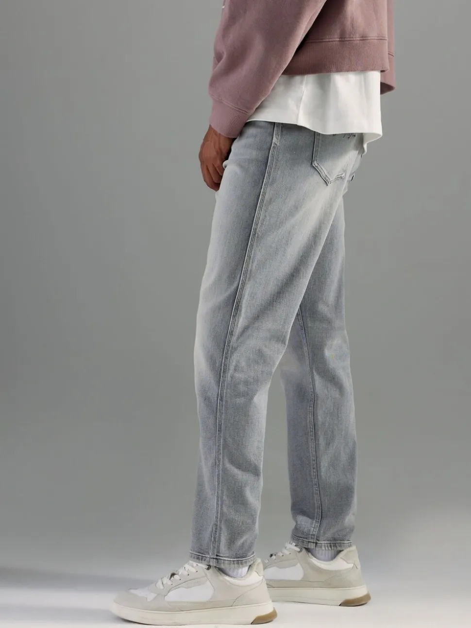 River Island Grey Slim Fit Stretch Jeans