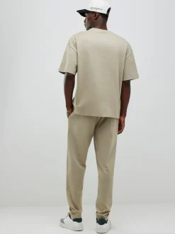 River Island Natural Boxy T-Shirt and Jogger Set