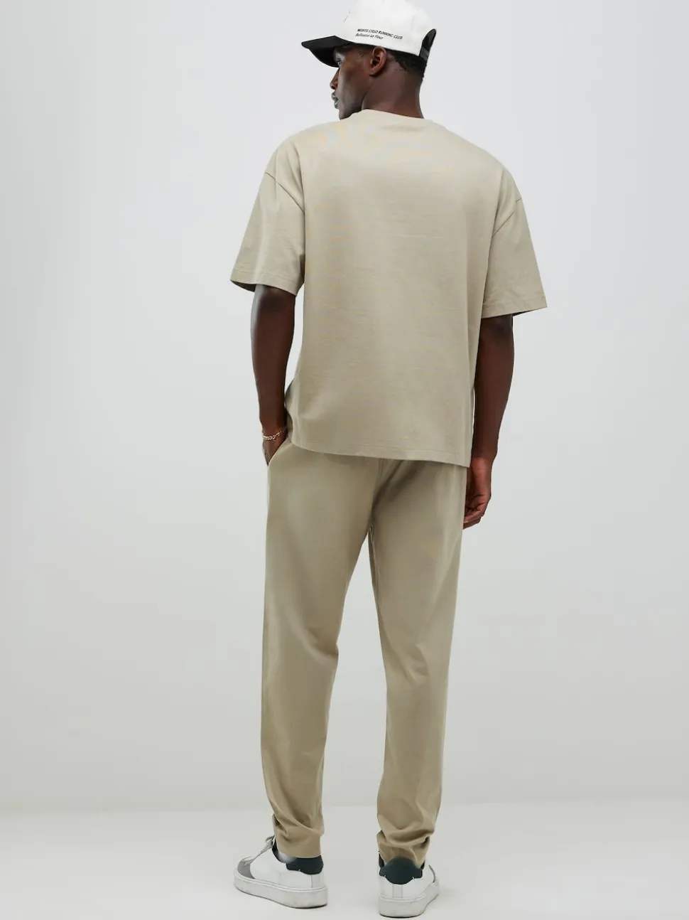 River Island Natural Boxy T-Shirt and Jogger Set