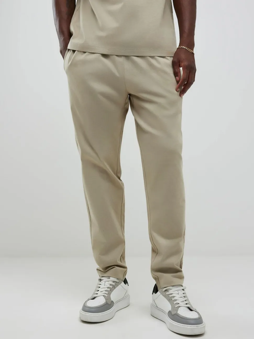 River Island Natural Boxy T-Shirt and Jogger Set