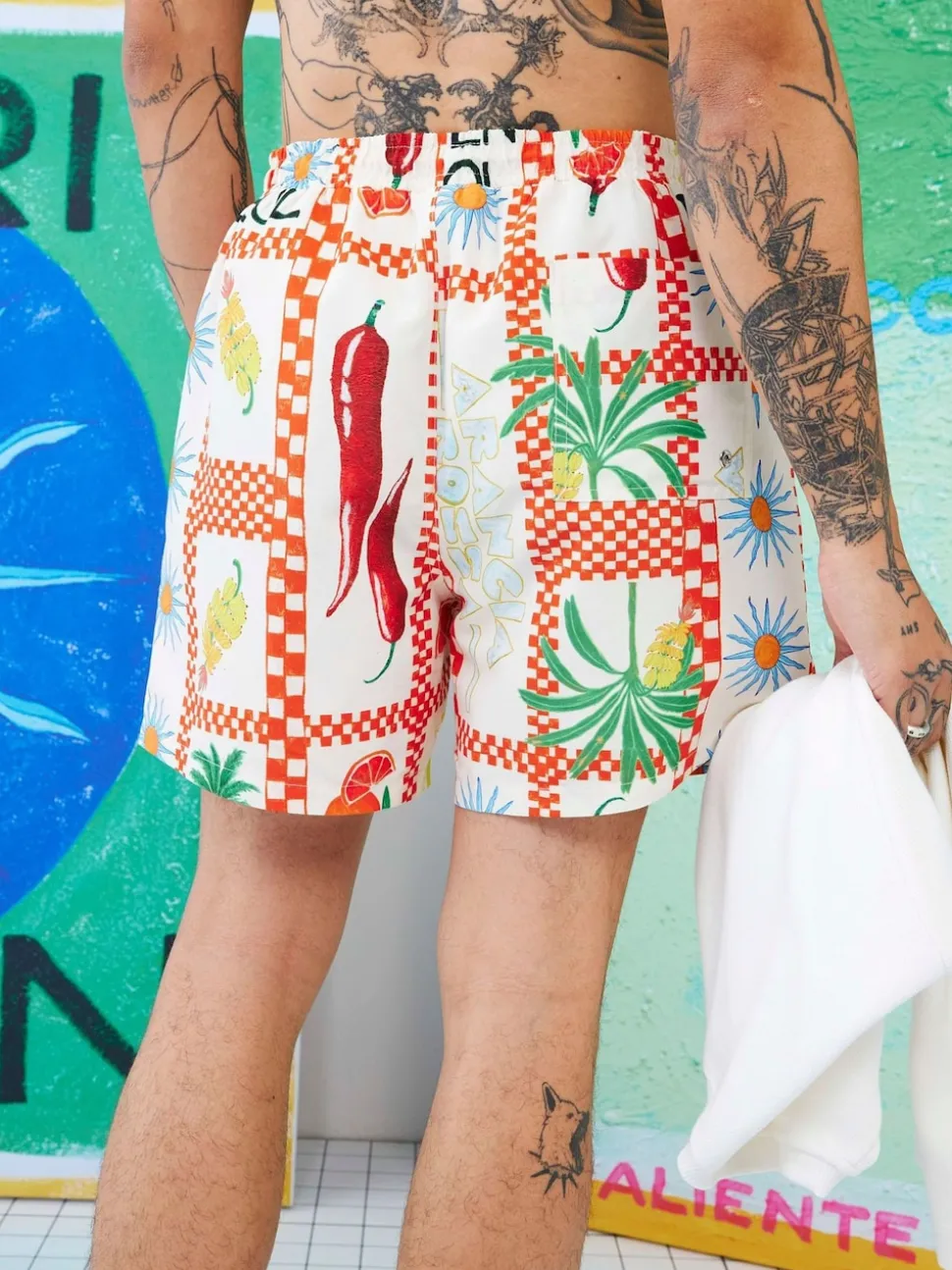 River Island Red Chilli Swim Shorts