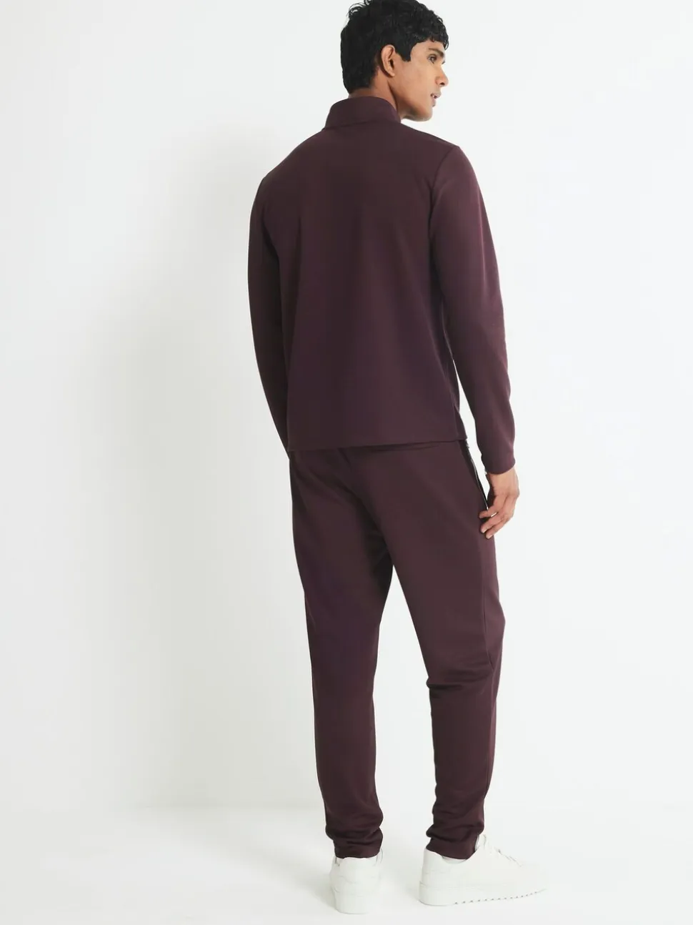 River Island Red Slim Fit Pique Jogger