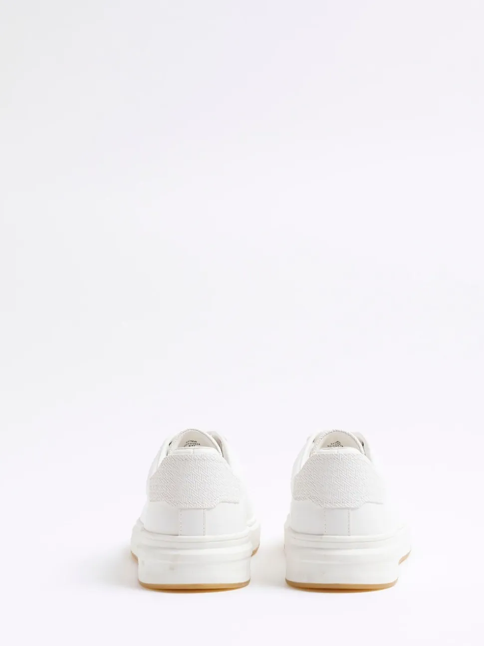 River Island White Lace Up Trainers
