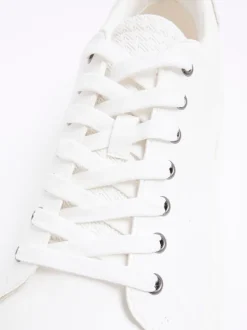 River Island White Lace Up Trainers