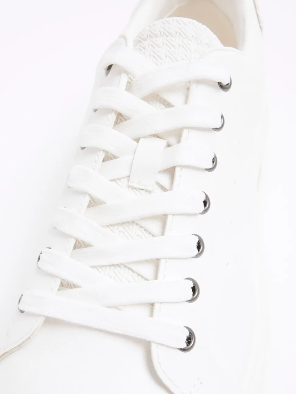 River Island White Lace Up Trainers