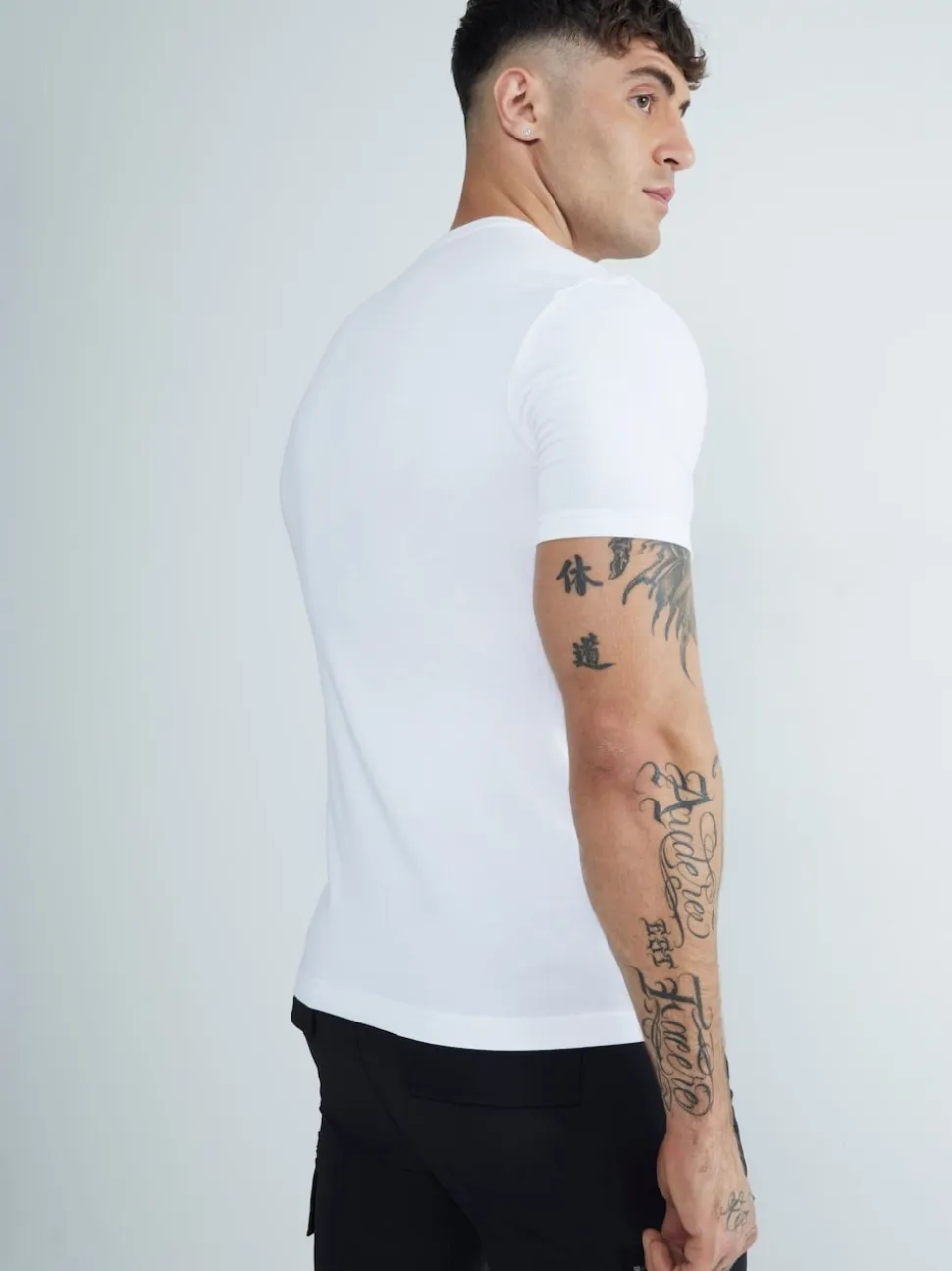 River Island White Muscle Fit Crew Neck Cotton Jersey T-Shirts 3 Pack