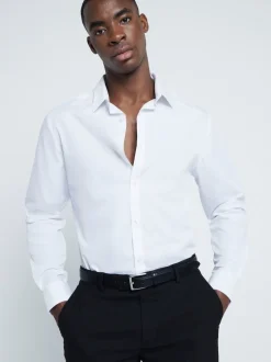 River Island White Slim Fit Formal Shirt