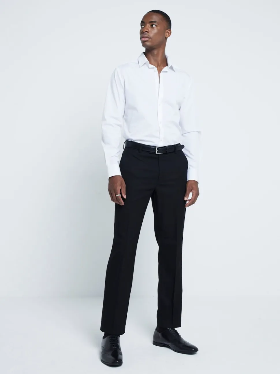 River Island White Slim Fit Formal Shirt