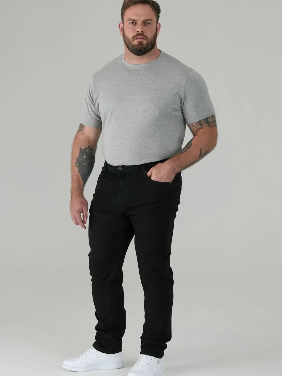 Rockford Black CARLOS Classic Comfort Fit Stretch Jeans