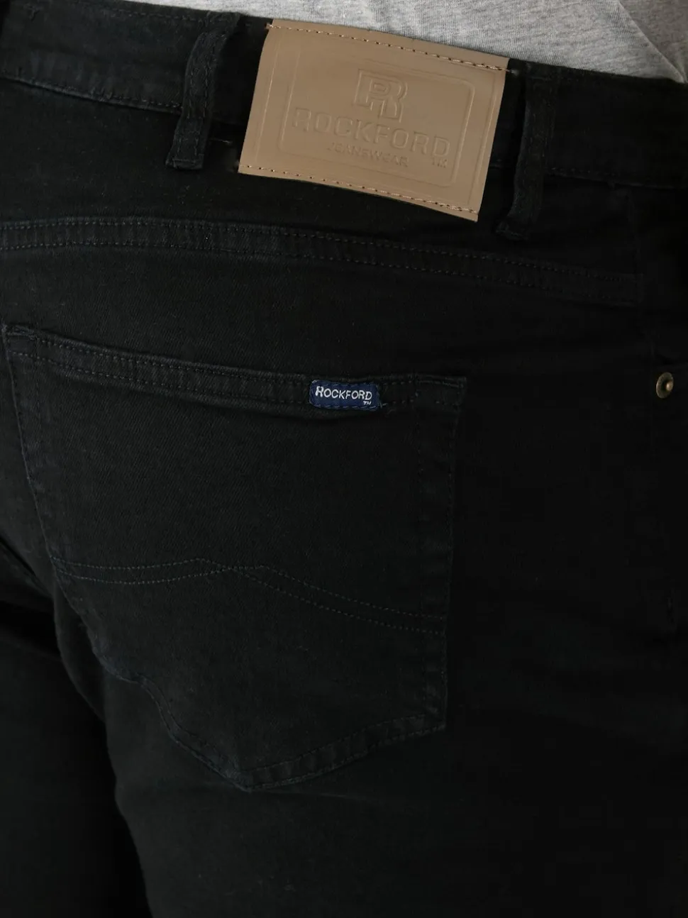 Rockford Black CARLOS Classic Comfort Fit Stretch Jeans