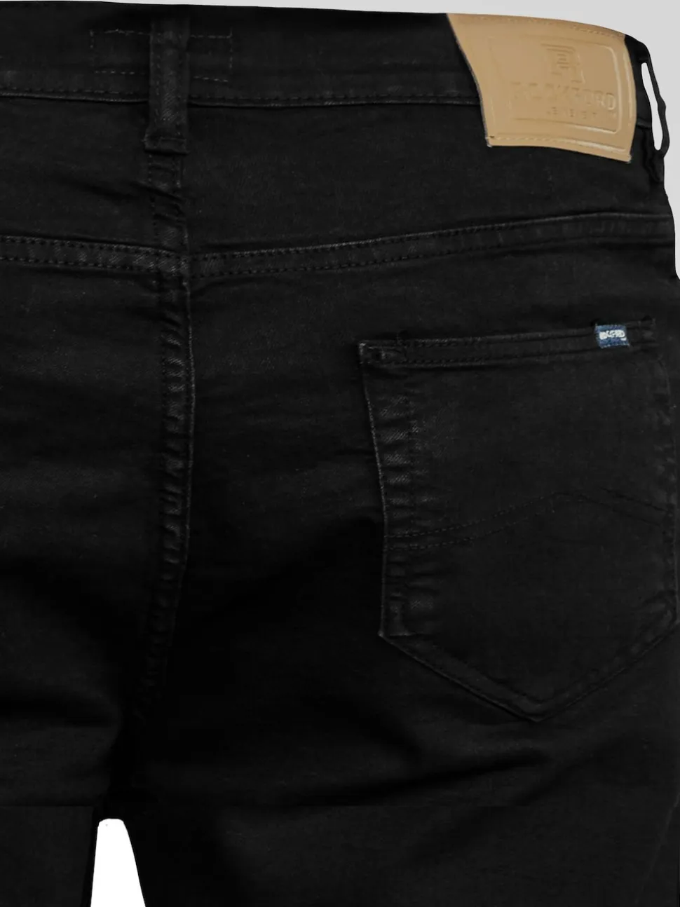 Rockford Black CARLOS Classic Comfort Fit Stretch Jeans