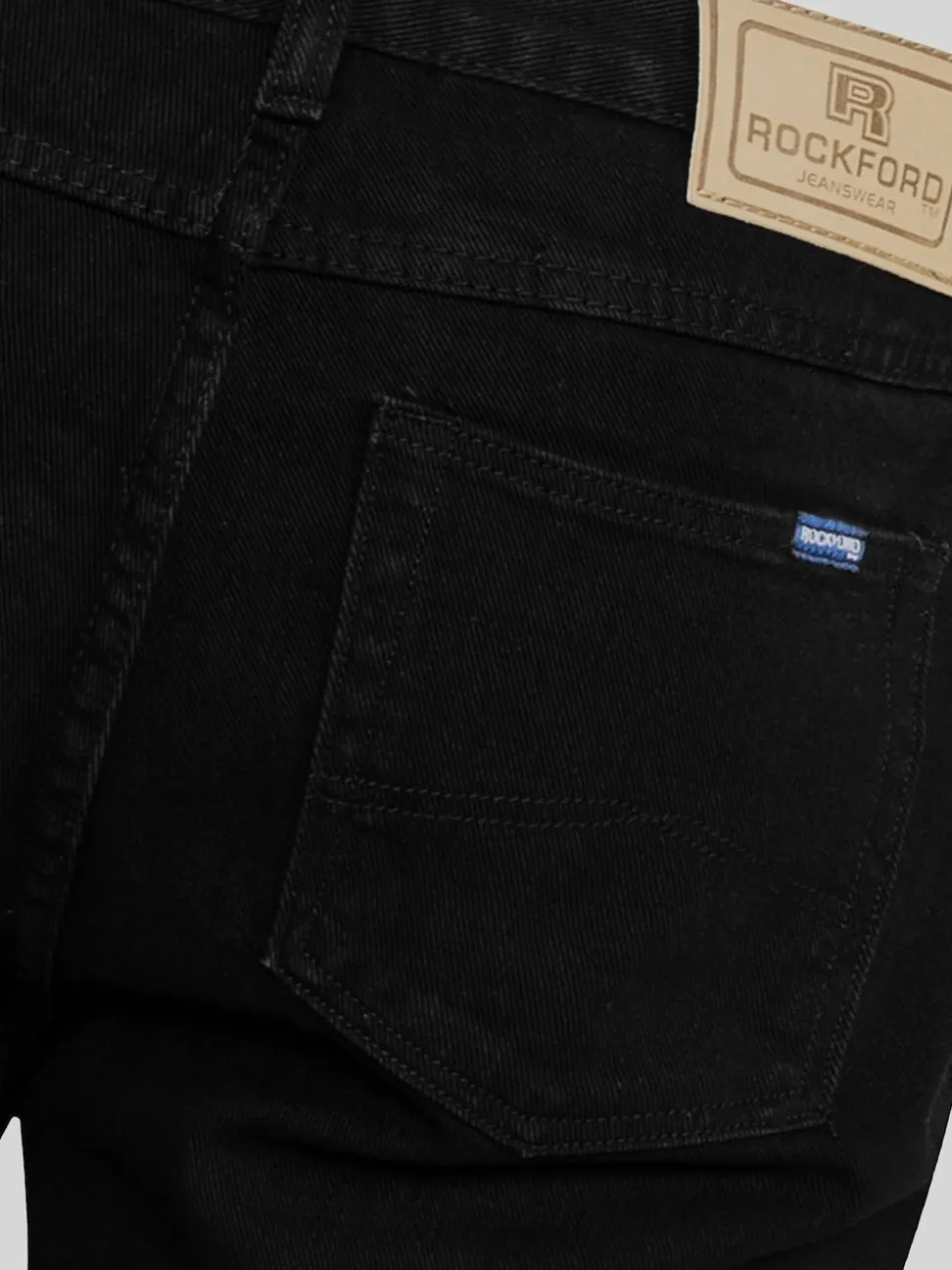 Rockford Black Classic Comfort Fit Jeans