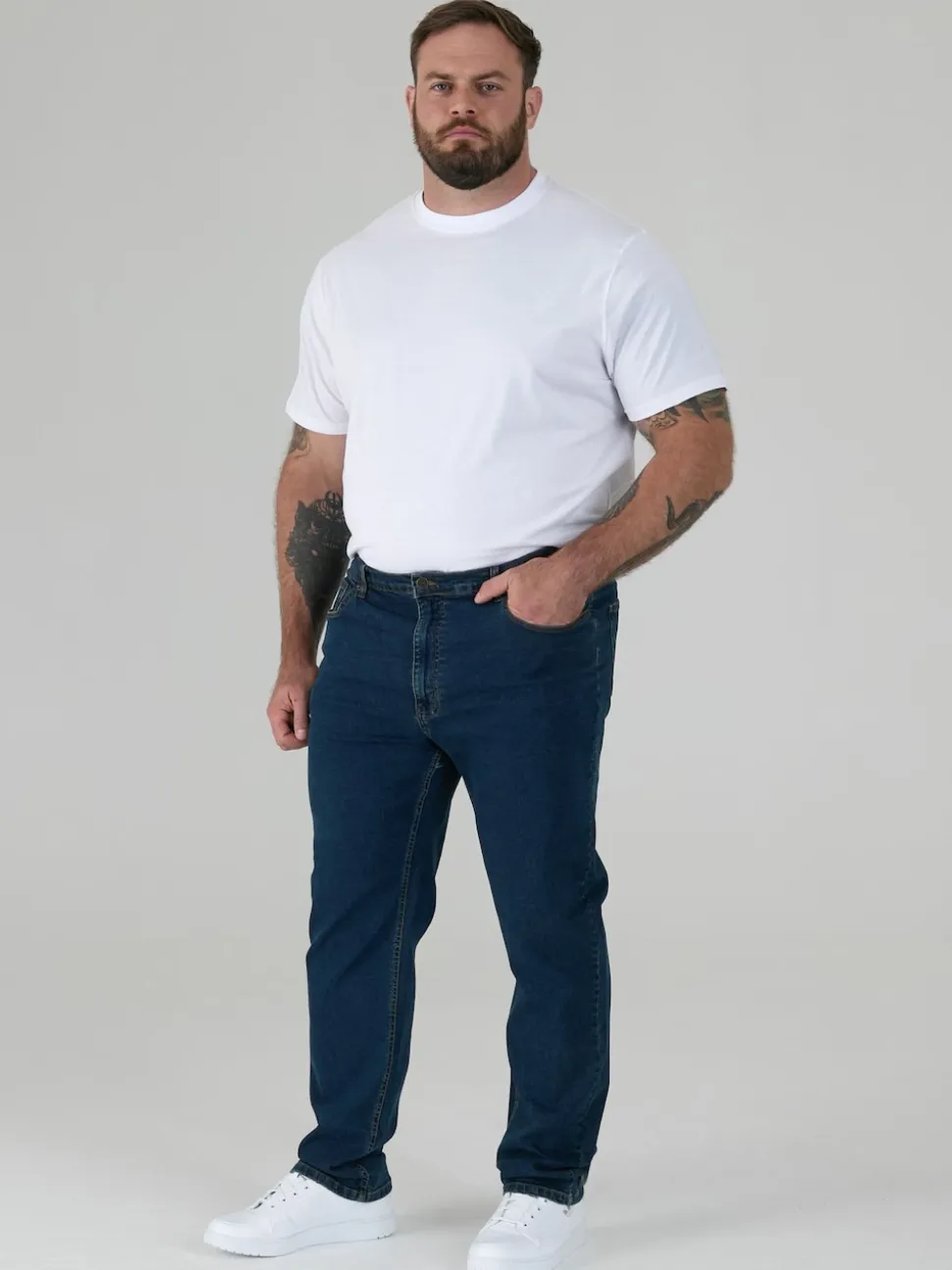 Rockford Blue CARLOS Classic Comfort Fit Stretch Jeans