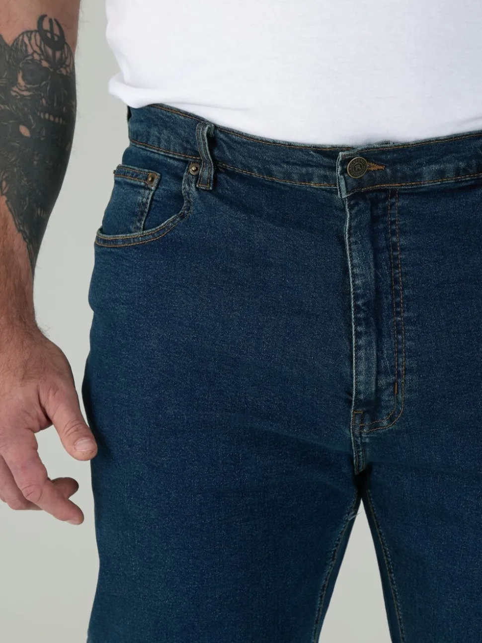 Rockford Blue CARLOS Classic Comfort Fit Stretch Jeans