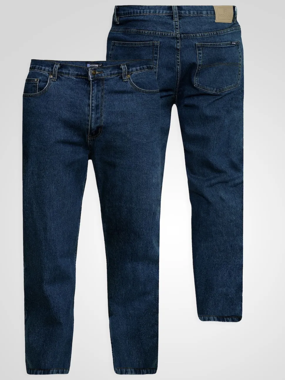 Rockford Blue CARLOS Classic Comfort Fit Stretch Jeans