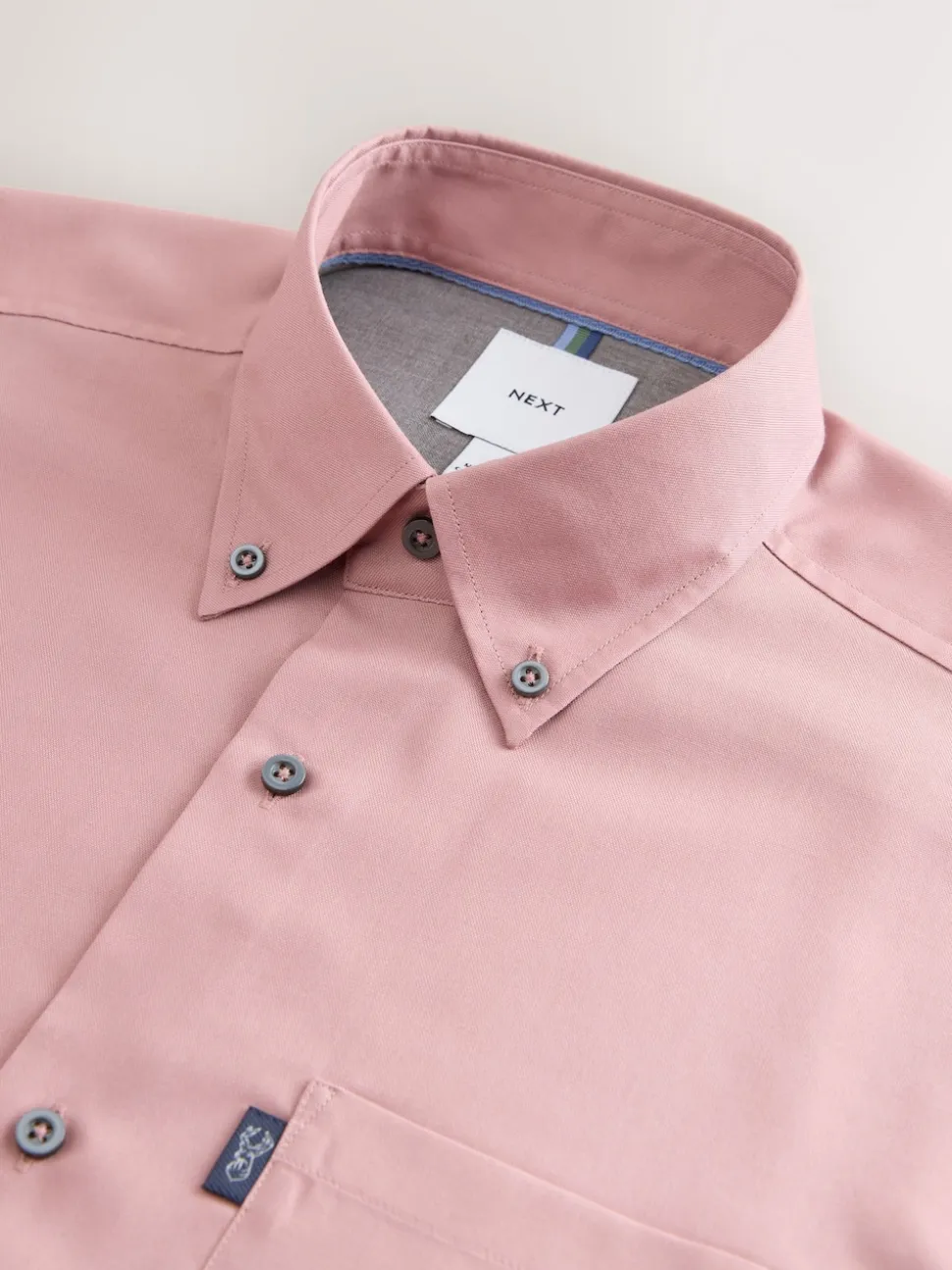 Rose Pink Regular Fit Button Down Easy Iron Oxford Shirt