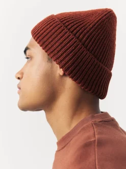 Rust Orange Beanie Hat