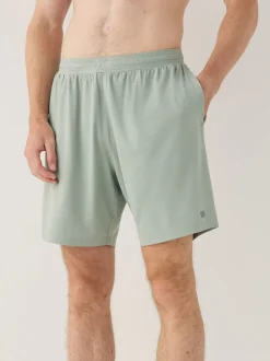 Sage Green Active Gym Textured Training Shorts