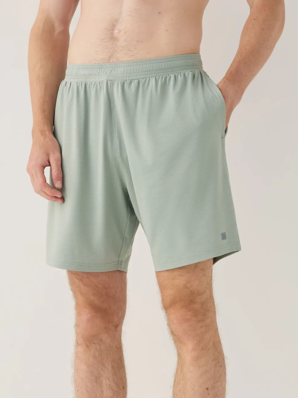 Sage Green Active Gym Textured Training Shorts